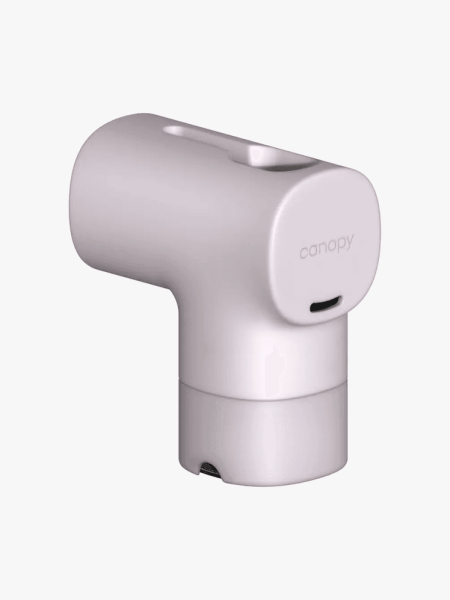Canopy Baby Bath Tub Filter in branded component on a light gray background