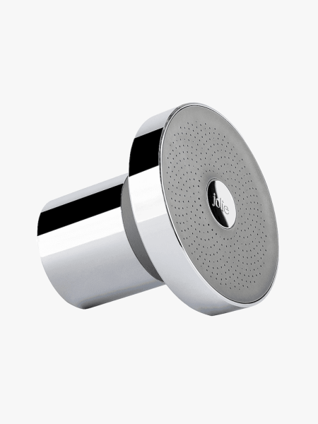 Jolie Filtered Showerhead in branded component on a light gray background